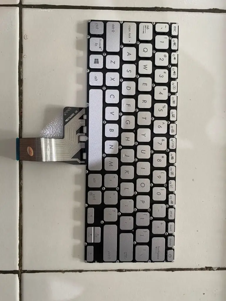 Keyboard Asus X415 X415EA A415M M415D A415J A415F Silver Backlight Tombol Power