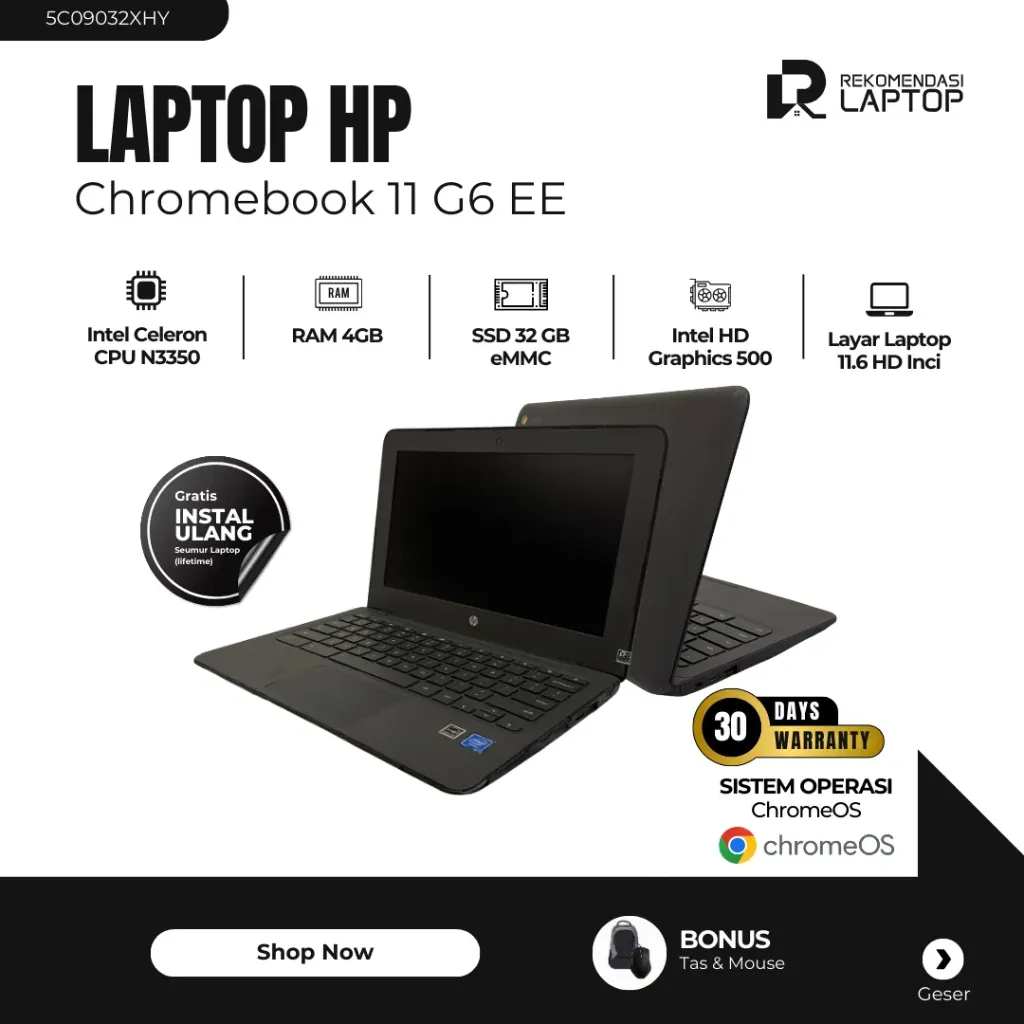[5C09032XHY] HP Chromebook 11 G6 EE