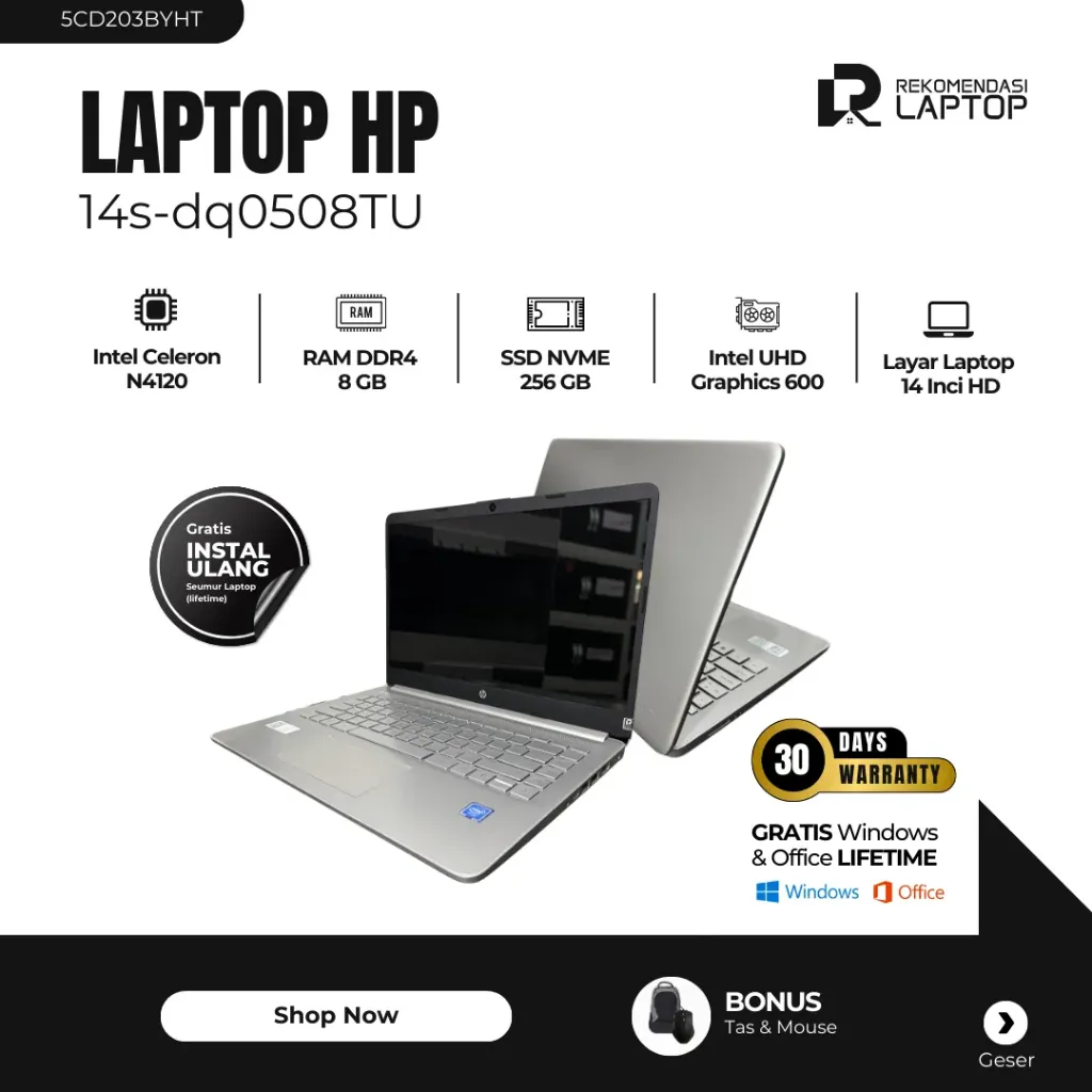 [5CD203BYHT] HP 14s-dq0508TU