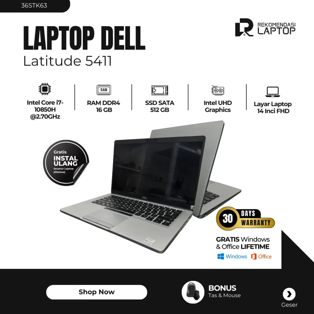 [36STK63] Dell Latitude 5411