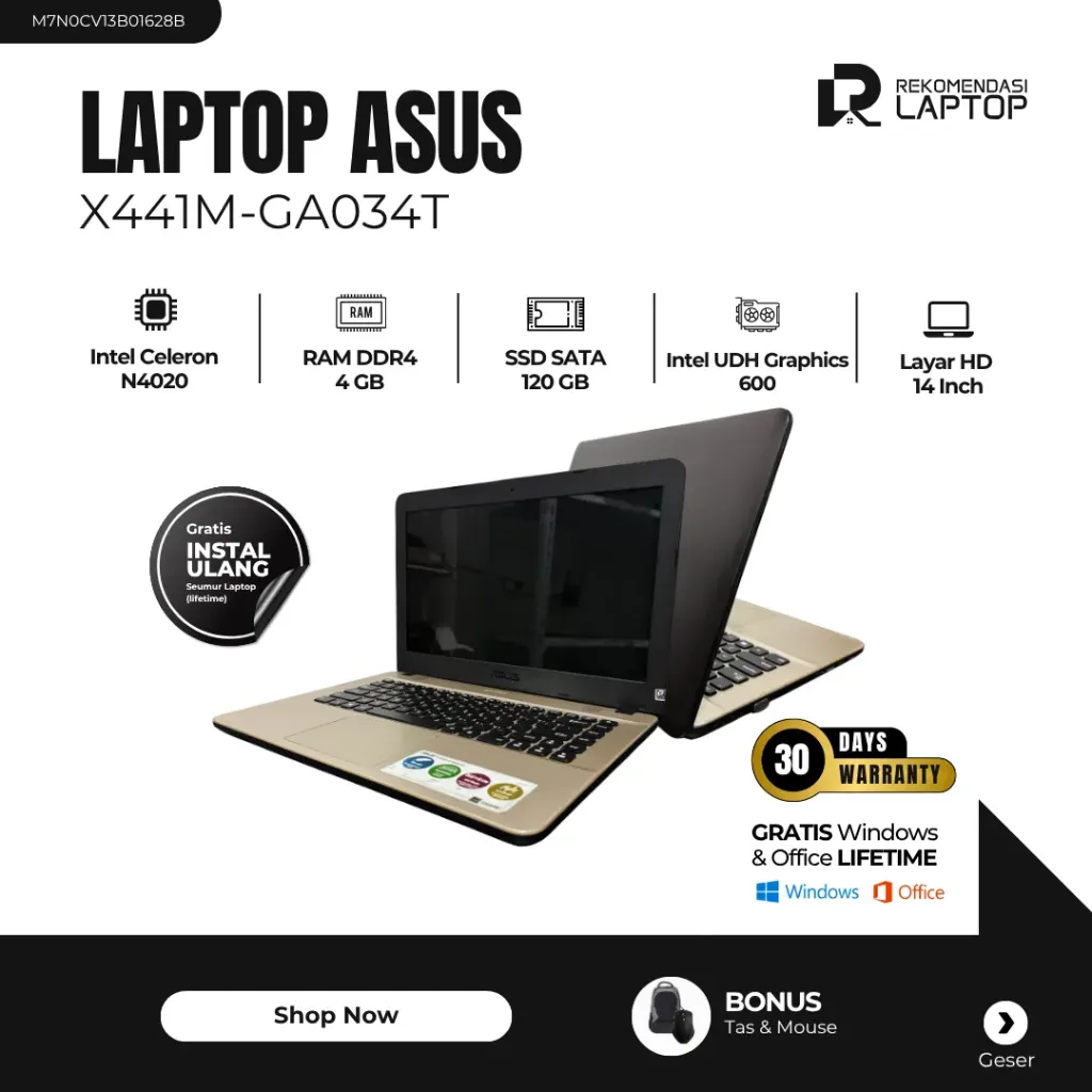 [M7N0CV13B01628B] Asus X441M-GA034T