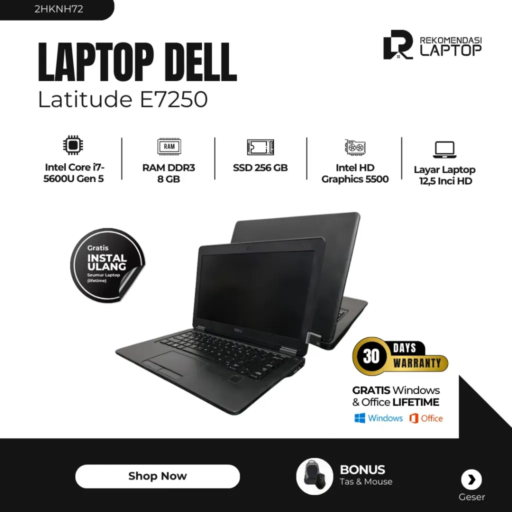 [2HKNH72] Dell Latitude E7250