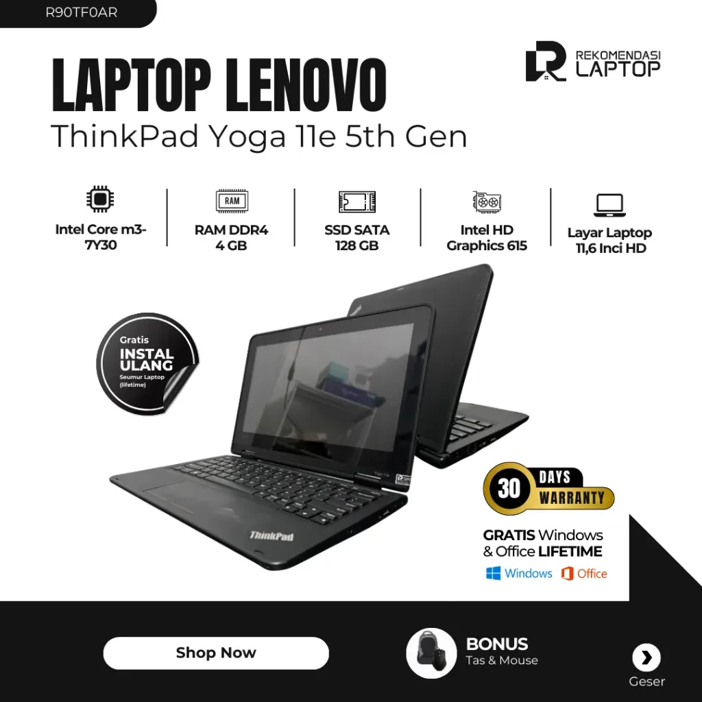 [R90TF0AR] Lenovo ThinkPad Yoga 11e 5th Gen