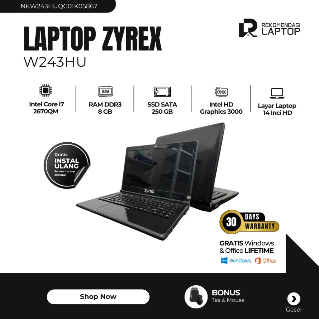 [NKW243HUQC01K05867] Zyrex W243HU