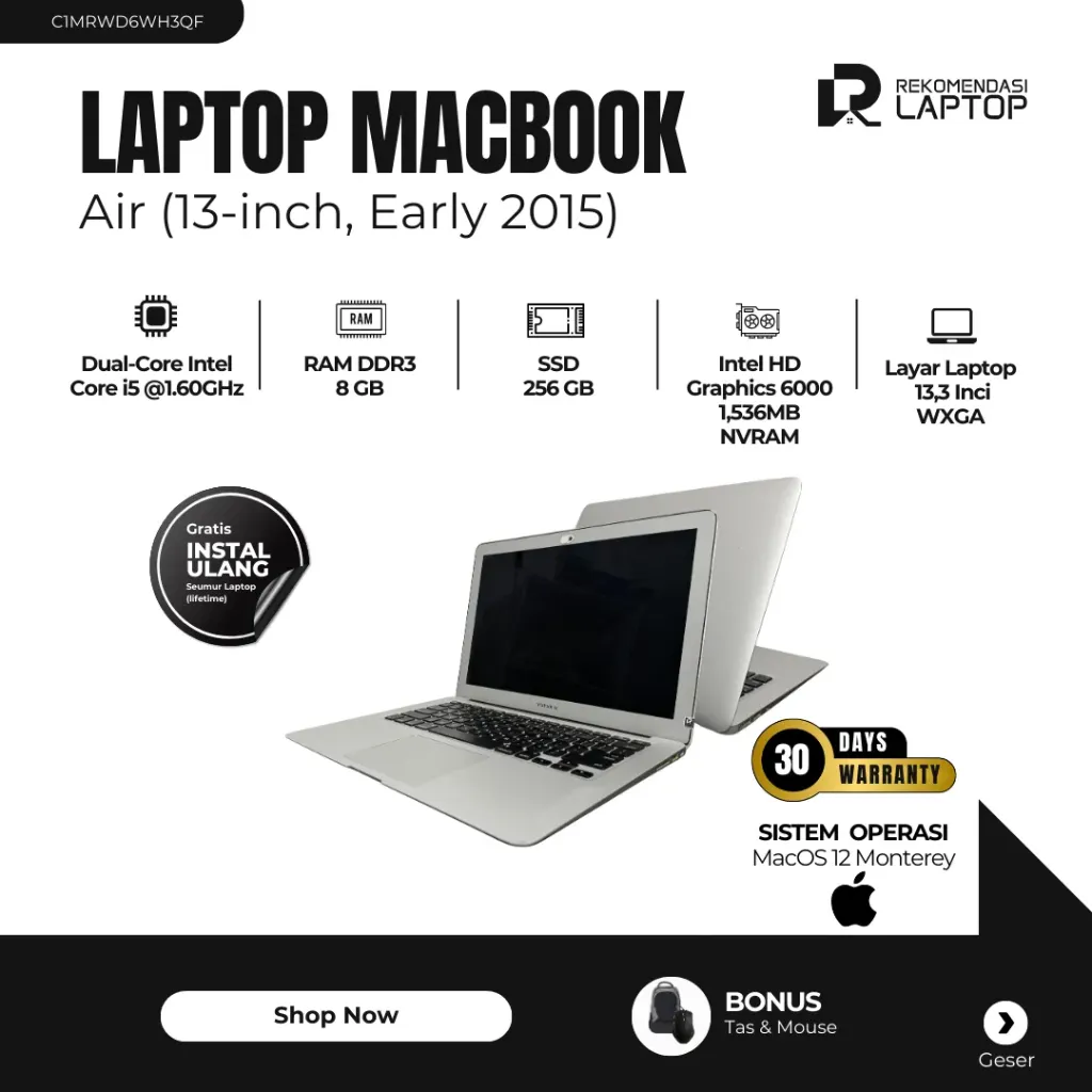 [C1MRWD6WH3QF] MacBook Air (13-inch, Early 2015)