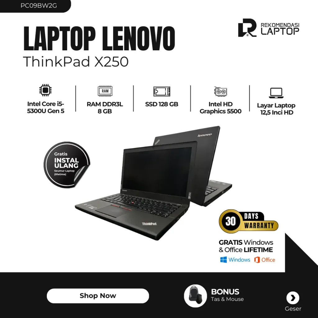 [PC09BW2G] Lenovo ThinkPad X250