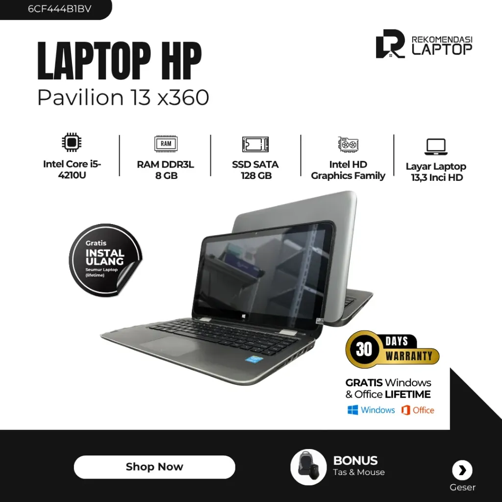 [6CF444B1BV] HP Pavilion 13 x360