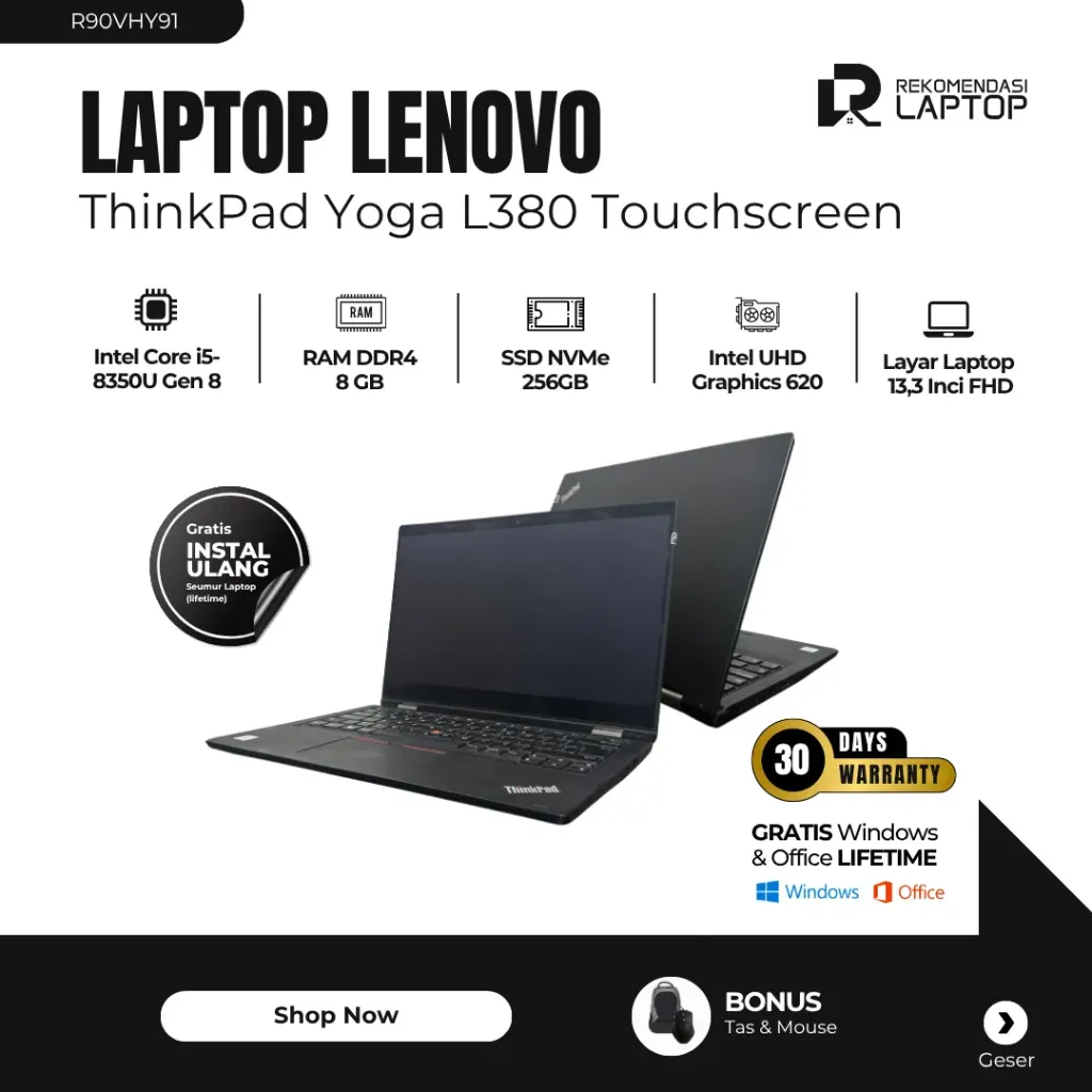 [R90VHY91] Lenovo ThinkPad Yoga L380 Touchscreen