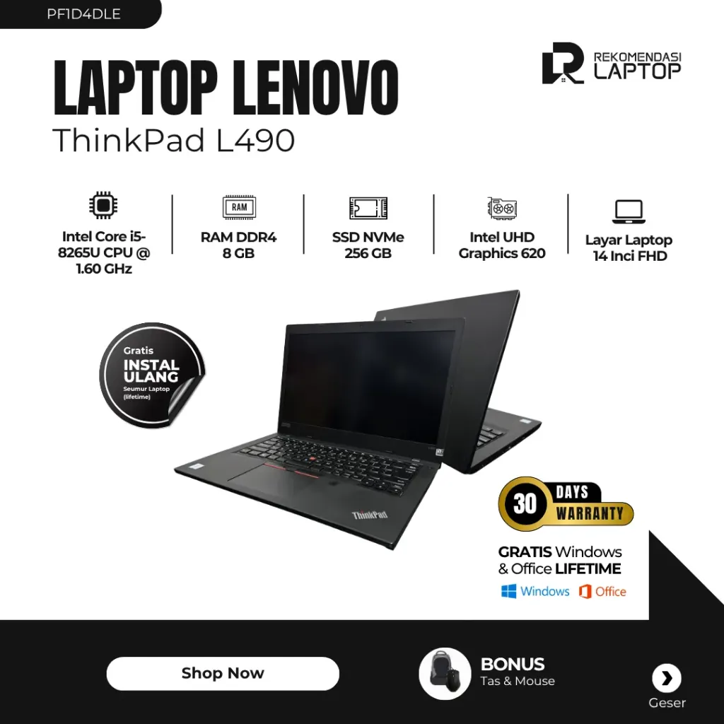 [PF1D4DLE] Lenovo ThinkPad L490
