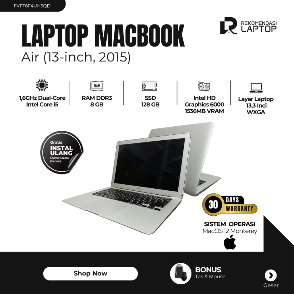 [FVFT6F4UH3QD] MacBook Air (13-inch, 2015)
