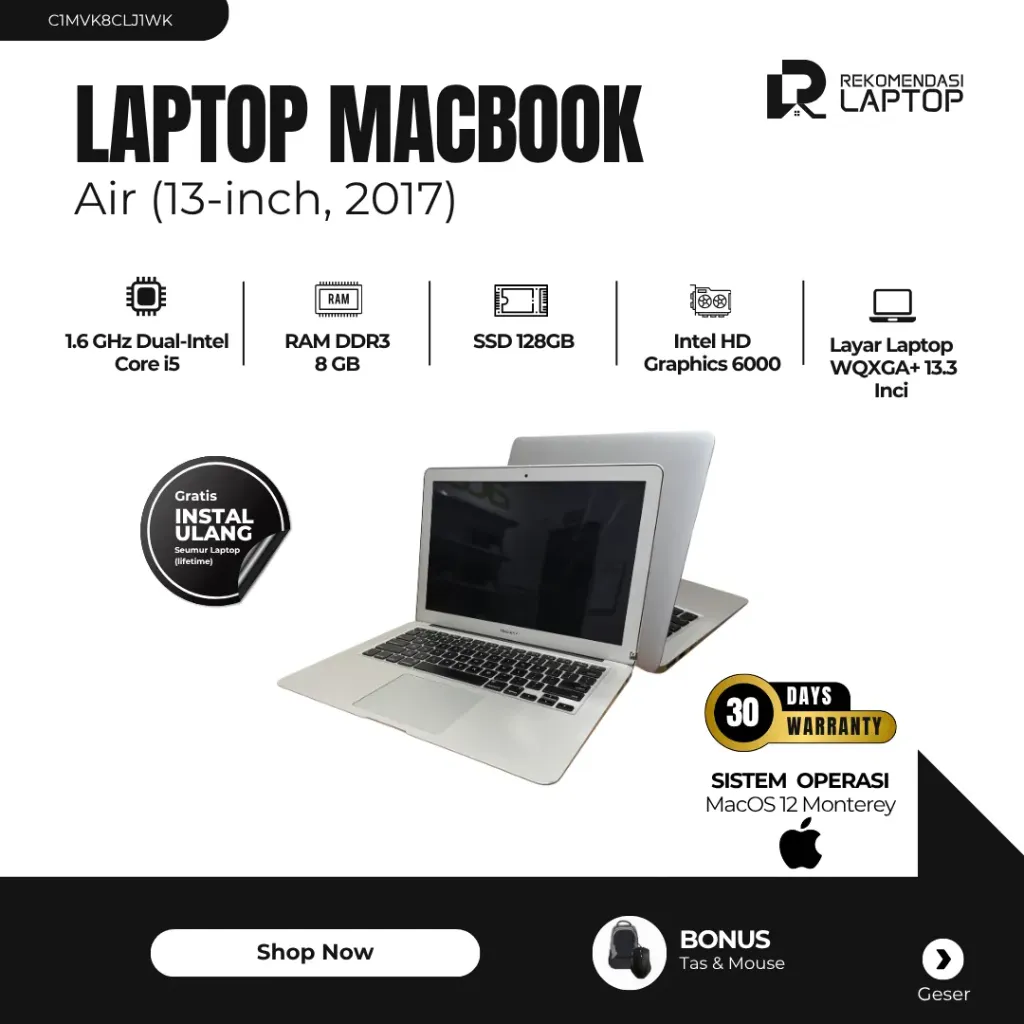 [C1MVK8CLJ1WK] MacBook Air (13-inch, 2017)