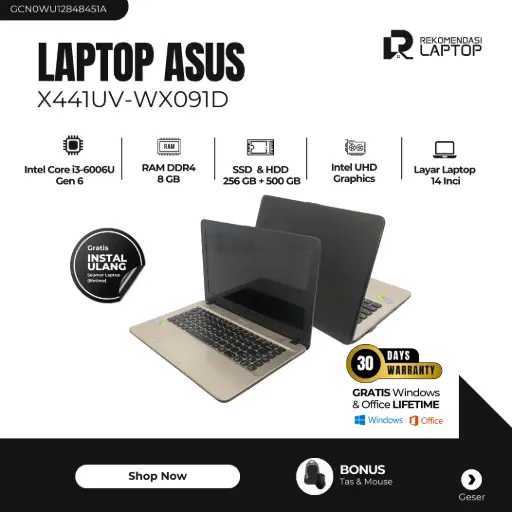 [GCN0WU12848451A] Asus X441UV-WX091D