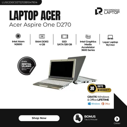 [LUSGD0C0272212B1047614] Acer Aspire One D270