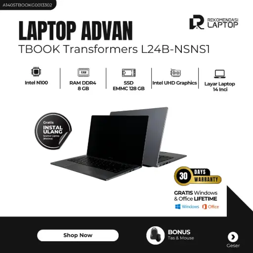 [A1405TBOOKG0013302] Advan TBOOK Transformers L24B-NSNS1