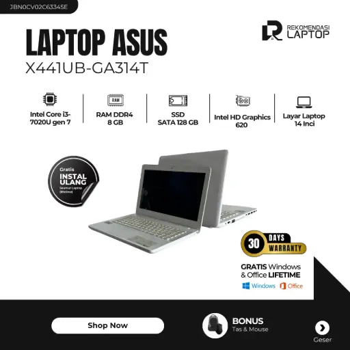 [JBN0CV02C63345E] Asus X441UB-GA314T