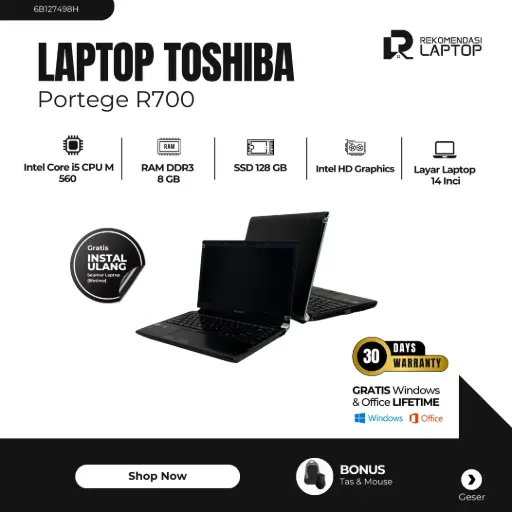 [6B127498H] Toshiba Portege R700