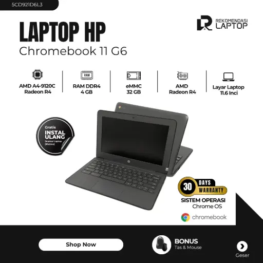 [5CD921D6L3] HP Chromebook 11 G6